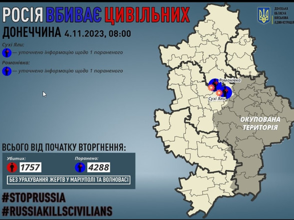 Стало известно, как прошла ночь в Донецкой области