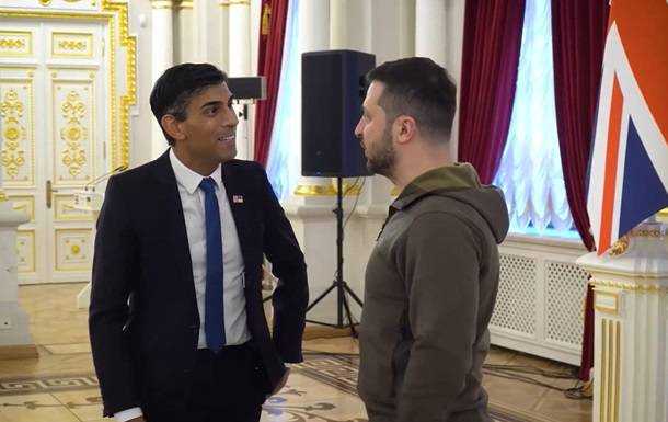 Сунак приїхав до Києва і зустрівся із Зеленським
