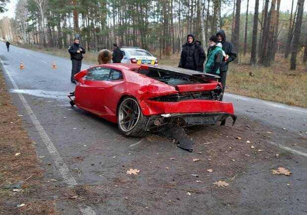 Под Киевом во время съемок фильма случайно разбили Lambrghini Huracan