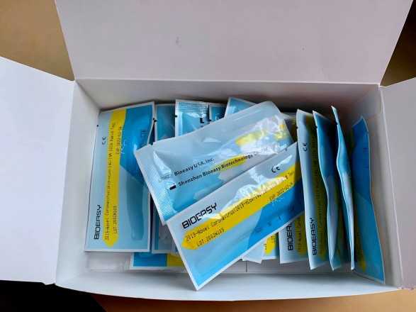 В Украине только в двух регионах есть быстрые тесты на коронавирус