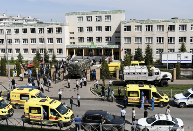 Після масового вбивства у Казані - МВС РФ видалило ролик, у якому йдеться про "зниження злочинності"
