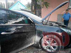 В Бердянске совершен поджог автомобиля депутата горсовета