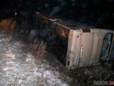 На Тернопольщине перевернулся автобус с паломниками