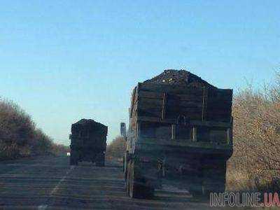Боевики продолжают вывозить уголь с территории Луганской области в Россию