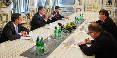 Президент Украины П.Порошенко провел встречу с министром иностранных дел Литвы