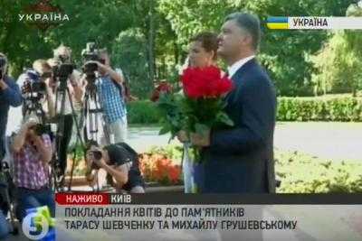 Президент принял участие в возложении цветов к памятнику Т.Шевченко