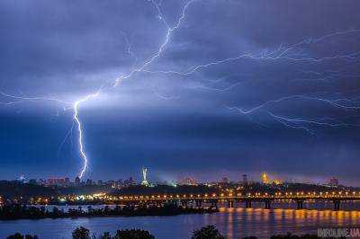 В Киеве и области ожидаются грозы и шквалы