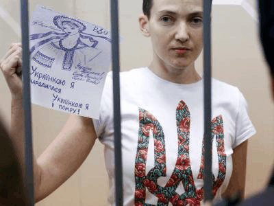 Надежда Савченко хочет объявить сухую голодовку
