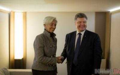 Порошенко обсудил с директором МВФ принятие "безвизовых" законов