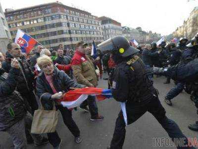 В Праге во время акции против исламизации произошли столкновения
