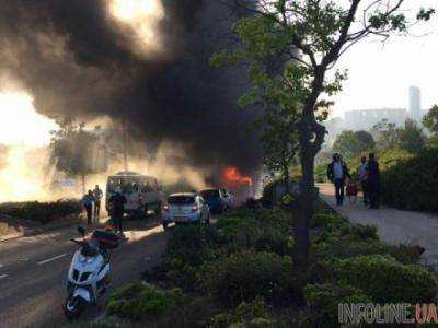 В результате взрыва автобуса в Иерусалиме по меньшей мере 15 человек ранены