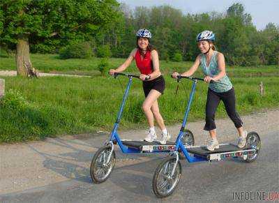 В Нидерландах создан велосипед с вмонтированной беговой дорожкой