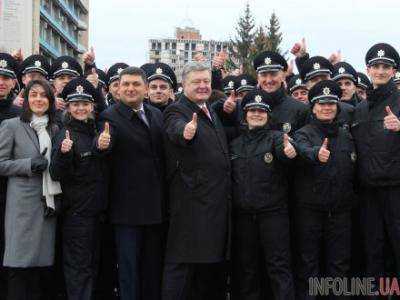 П.Порошенко прибыл в Краматорск на запуск патрульной полиции