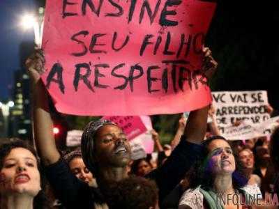 В Аргентине прошла акция протеста против насилия над женщинами