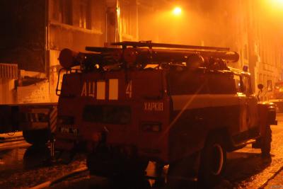 Пожар в Харькове, горели торговые магазины