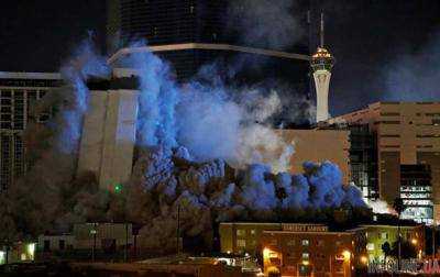 Взорван символ Лас-Вегаса - отель-казино «Ривьера». Видео