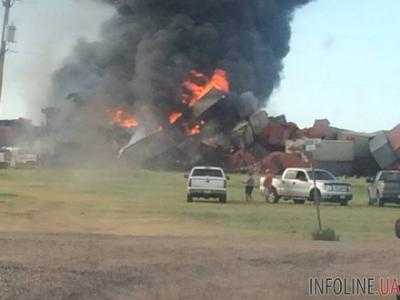 В Техасе столкнулись два грузовых поезда