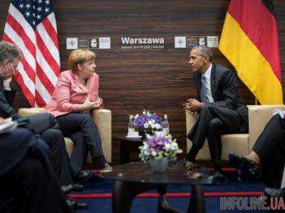 Б.Обама и А.Меркель обсудили выполнение минских договоренностей