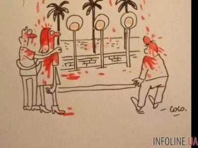 Художница французского журнала Charlie Hebdo опубликовала карикатуру на теракт в Ницце