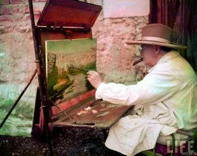 На аукционе продадут картины, которые нарисовал Уинстон Черчилль