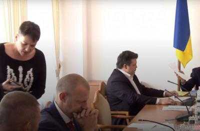 Савченко сорвала заседание комитета Совета нацбезопасности и обороны. Видео