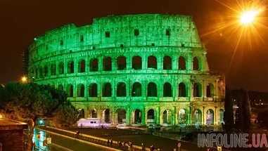 Ко дню Святого Патрика достопримечательности мира подсветили зеленым цветом