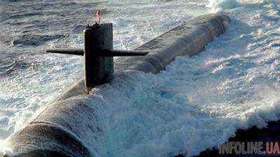 Идущая к КНДР американская ядерная подлодка попала на видео.Видео