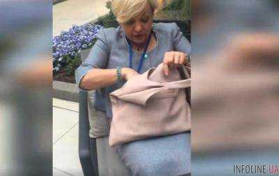 В США Валерия Гонтарева пригрозила журналистам полицией. Видео