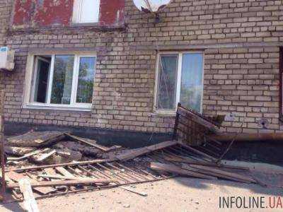 В центре Запорожья обвалился балкон