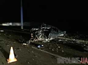 BMW разорвало пополам в Одессе, один человек погиб