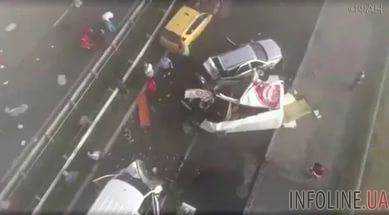 В Болгарии столкнулись 40 автомобилей.Видео