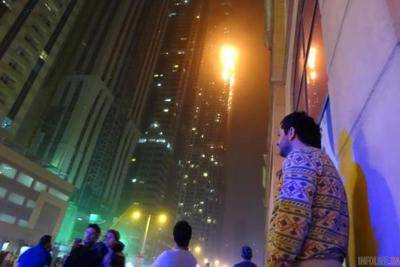 В Дубае горит один из самых высоких небоскребов в мире