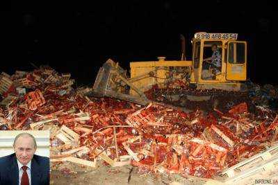 В России уничтожено 17 тис тон продуктов питания