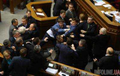 В Верховной Раде произошла драка