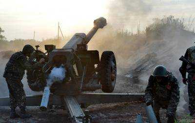Боевики обстреляли из тяжелого вооружения позиции ВСУ
