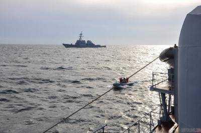 ВМС ВСУ провели в Черном море совместные тренировки с американским эсминцем