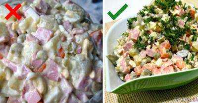 Ошибки при приготовлении салата «Оливье», о которых вы даже не подозревали