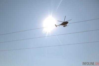 В Кременчуге упал вертолет, есть жертвы