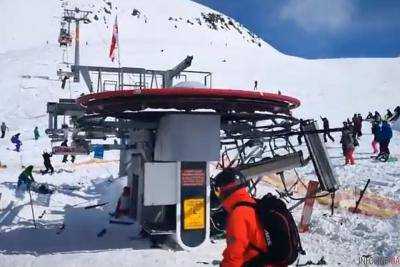 Двое украинцев пострадали из-за неисправного подъемника на курорте в Грузии
