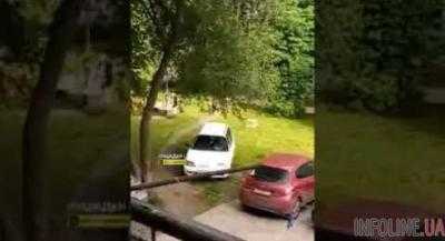 Влюбленные занялись сексом на детской площадке. Видео
