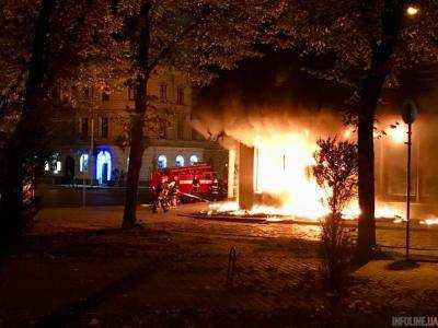 Во Львове ночью горел ресторан