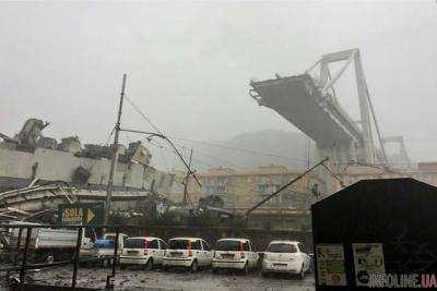 Обвал моста в Генуе: погибли десятки людей. Опубликовано видео