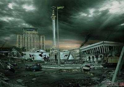 Конец света наступил: Крещатик ушел под воду, на улицах лежит снег, кадры апокалипсиса