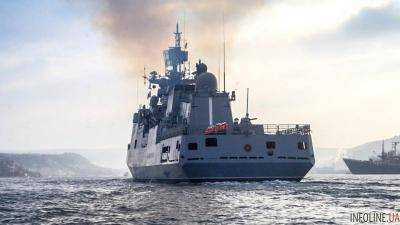 Российские корабли "Адмирал Григорович" и "Адмирал Эссен" провели боевые учения в Черном море