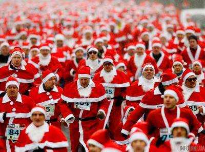 В Кривом Роге стартовал велопробег Дедов Морозов