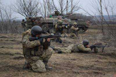 За сутки позиции ВСУ в зоне ООС обстреляли 5 раз, одного военного ранено