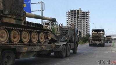 Турция стягивает бронетехнику на границу с Сирией
