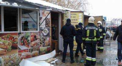 ЧП на рынке Ровно: взорвался киоск с шаурмой