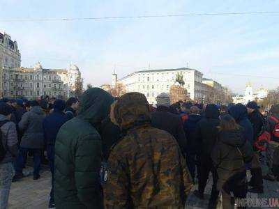 В Киеве опять обманули фейковых митингующих