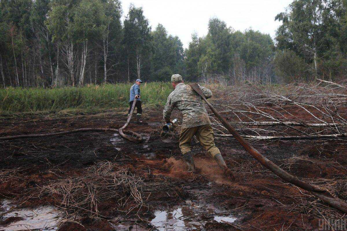 На Київщині знову пожежі на торфах: столиця в диму